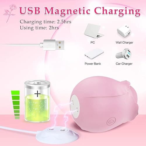 2026 Update Model Nipple Sucking Sensory Toys Portable Vibrador with 10-Function Rechargeable Handheld Mini Vibradors for Women Men Couples Today Adult J71J6 thumbnail 6