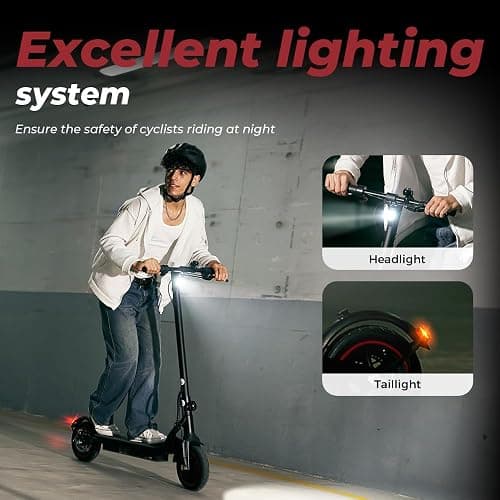 Electric Scooter, 350/800/1000W Motor, Max 18/25/37 Miles Long Range, 22/28 MPH Top Speed, 8.5"/10" Tires, 264/330 Lbs Load, Off Road Electric Scooter, E Scooter for Adults, UL 2272 Tested thumbnail 6