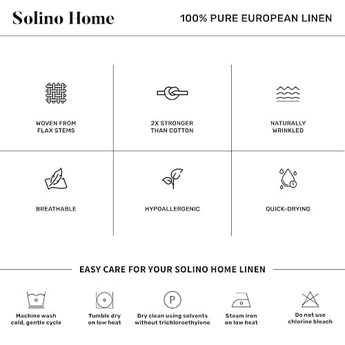 Solino Home 100% Pure Linen Table Runner 14x108 Inch - Narrow Stripe Red and White Cloth Runner for Dining Buffet Table, Indoor, Outdoor - Machine Washable - 4th of July thumbnail 8