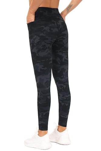 THE GYM PEOPLE Tummy Control Workout Leggings with Pockets High Waist Athletic Yoga Pants for Women Running, Fitness thumbnail 3