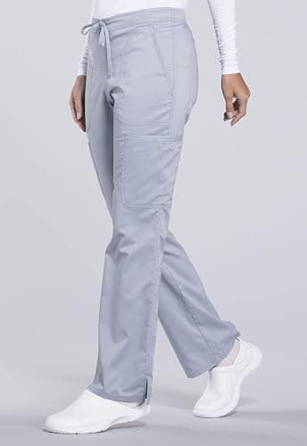 Cherokee Scrubs for Women Mid Rise Moderate Flare Drawstring Pant with 5 Pockets, Ultra Soft & Breathable Fabric - WW120 thumbnail 8