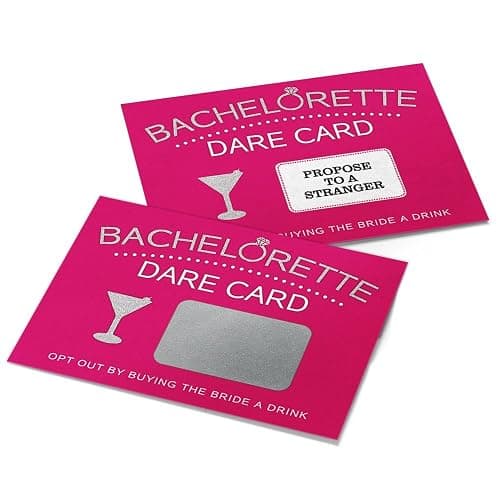 Printed Party Bachelorette Dare Card Scratch Off Game, Girls Night Out, 20 Cards thumbnail 3