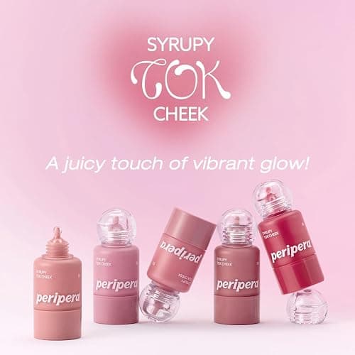 PERIPERA SYRUPY TOK CHEEK Liquid Blush| Dewy Finish with Long-Lasting Hydration, Buildable & Blendable Color, Natural Glow for Cheeks, Safe for Sensitive Skin (11 FOGGY BERRY) thumbnail 2