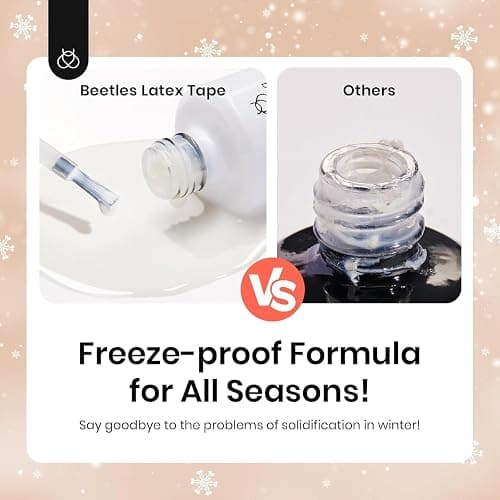 beetles Gel Polish Liquid Latex for Nails: 15ML Simple Peel off Cuticle Guard for Nail Polish Nail Art Liquid Latex Barrier Protector Manicure Cuticle Protectors with Stick Gifts for Women thumbnail 6