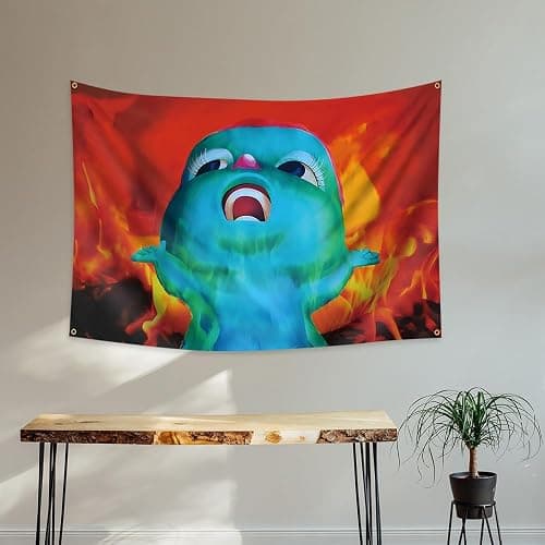 Konern 40x60inch Bibble Meme Beliefs Happiness Tapestry Gaslight Gatekeep Girlboss Tapestries Funny Wall Hanging (Duplex printing,Bright & Vibrant 150D Polyester, 4 Brass grommet design is durable) thumbnail 4