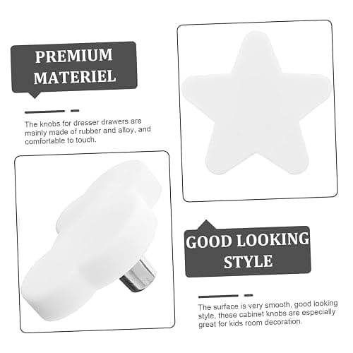 Uonlytech 8pcs Kawaii Dresser Knobs for Girls Star Cloud Heart Moon Decorative Cabinet Handles Boys and Girls Bedroom Wardrobe thumbnail 7