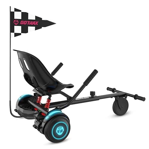 Gotrax Hoverboard Kart Seat Attachment Accessory for 6.5" 8" 8.5" 10" Self Balancing Scooter, Adjustable Frame Length and Handlebar Control Buggy Attachment, Hover Board Go Kart Accessory Kids Adults - Image 1