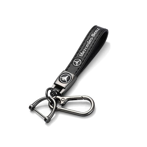 three carriage Car Keychain, Key Ring Compatible with Mercedes-Benz C, E, S, GLC, GLE, GLS, AMG, and EQ Series – Durable Metal Key Holder with 360°Rotatable Snap for Vehicle Accessories - Image 1