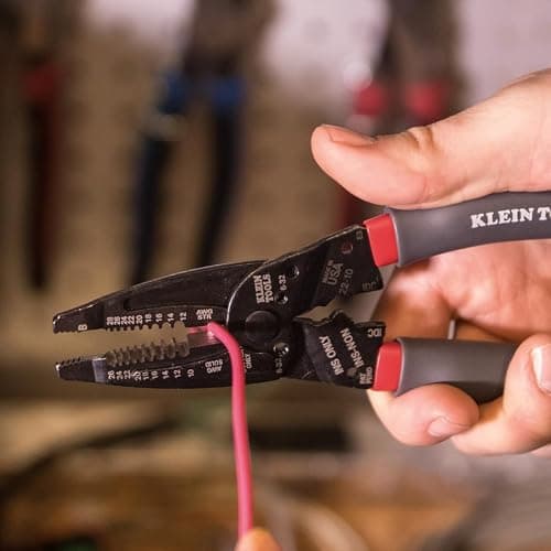Klein Tools 1019 Klein Kurve Wire Stripper / Crimper / Cutter, Made in USA, Cutting / Crimping / Stripping Tool for B and IDC Connectors, Terminals, More thumbnail 10
