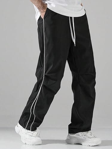 QJQ Men's Y2K Baggy Sweatpants Parachute Pants Wide Leg Vintage Track Pants Casual Streetwear thumbnail 6