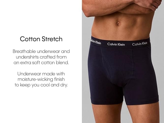 Calvin Klein Men's Cotton Stretch 3-Pack Boxer Brief thumbnail 7