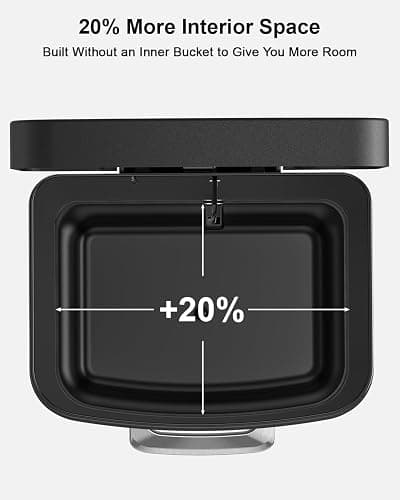 Lovewind Kitchen Trash Can, 16 Gallon Stainless Steel Garbage Can with Soft-Close Lid, Large Metal Trash Bin with Removable Fluid Tray, Indoor & Outdoor Waste Container for Kitchen Office, Black thumbnail 4
