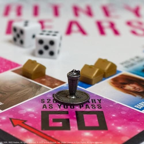 Monopoly: Britney Spears Board Game, Collector’s Edition Celebrating Music Pop Icon, Officially Licensed Britney Spears Merchandise thumbnail 10