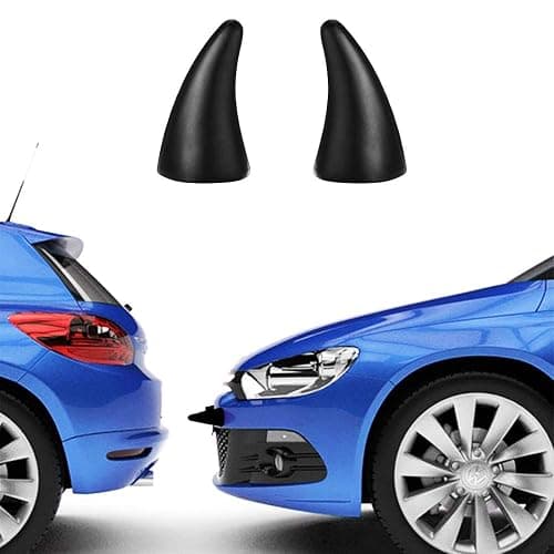 YGMONER Car 3D Devil Horns Sticker (Easy to Find Car in The Parking Lot) Halloween Car Roof Decor Elasticity Foam Bull Horns (Classic Black) thumbnail 2