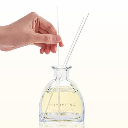 COCORRÍNA Reed Diffuser - 8.5 Oz Cashmere Vanilla Reed Diffuser with 8 Sticks for Home Bathroom Shelf Decor (Simple Luxe Collection) thumbnail 3