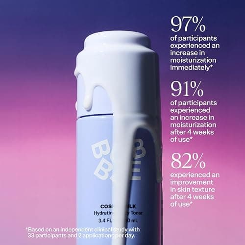 Bubble Skincare Cosmic Silk Hydrating Milky Toner - Ceramide-Rich Face Toner for Dry, Dehydrated Skin with Hyaluronic Acid, Maple Sap Water, Allantoin - Radiant, Glazed Look (100ml) thumbnail 2