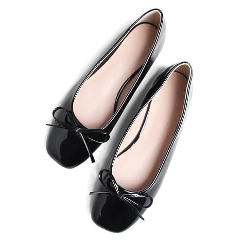 Dear Time Women's Casual Foldable Ballet Flats Square Toe Ballerina Flats Shoes Comfortable thumbnail 5