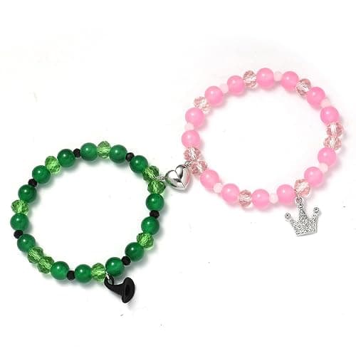 Smilelife Magical Friendship Bracelets - Enchanting Gifts for Moms, Friends, and Teachers - Crown & Witch Hat Bracelets - Image 1