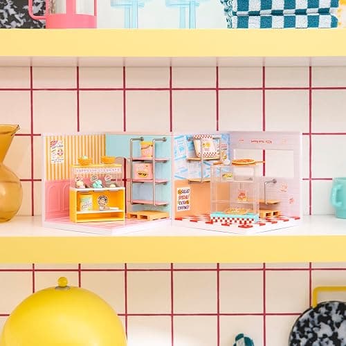 MGA's Miniverse Make It Mini Spaces Ice Cream Shop, Building Set, Customize, DIY Crafts, Rooms, Hobby, Collectors, Display, Gifts, 8+ thumbnail 7