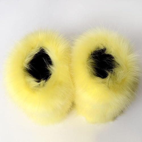 eileen UU Women's Faux fur Boot Furry Fluffy Short Snow Boot Mid-Calf Boots Warm Comfortable Outdoor Flat Shoes thumbnail 5
