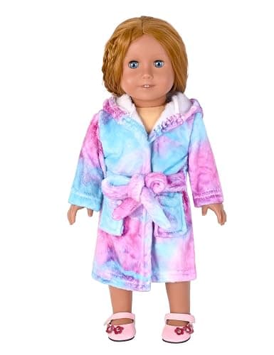 CHILDRENSTAR Matching Girls & Doll Robe Kids Bathrobes Plush Soft Fleece Pajamas Sleepwear thumbnail 7