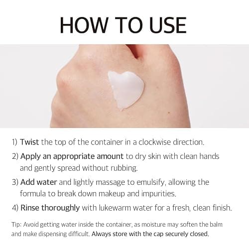 mixsoon Collagen Cleansing Balm - Soft Melting Lightweight Grinding Balm, Hydrating Makeup Remover 50ml / 1.69 fl.oz. Korean Glass Skin Care thumbnail 8