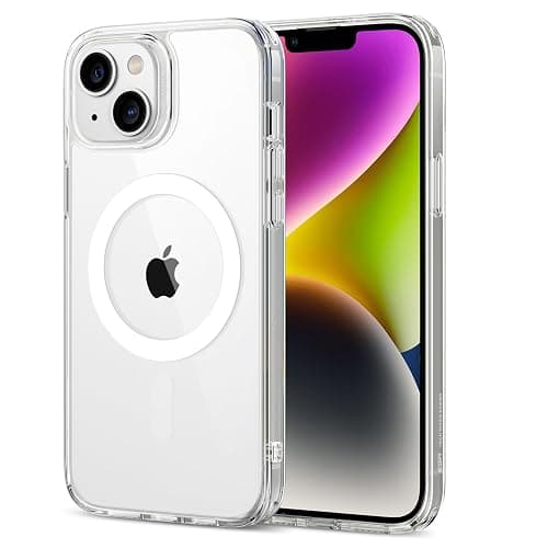 ESR for iPhone 14 Plus Case, Magnetic Case Compatible with MagSafe, Shockproof Military-Grade Protection, Magnetic Phone Clear Case for iPhone 14 Plus, Classic Hybrid Series, Clear - Image 1