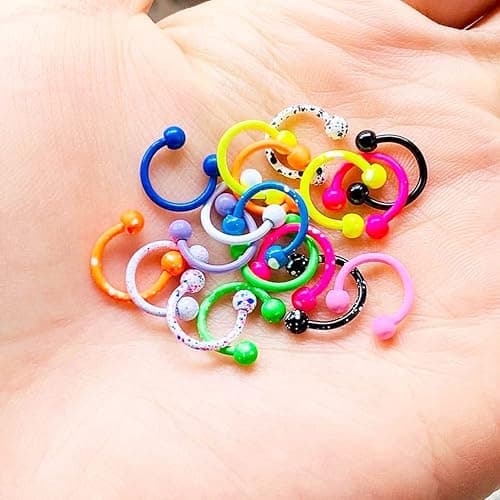 20 Pieces 16G Stainless Steel Septum Jewelry thumbnail 5