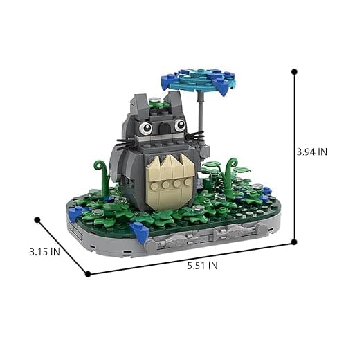 CYSNATU Dragon Cat Building Block Set, Spirited DIY Anime Totore Away Model Toy Collectible Birthday Gift for Kids (261 Pcs) thumbnail 2