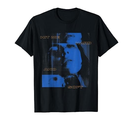 Official Billie Eilish HIT ME HARD AND SOFT Blue Photo T-Shirt - Image 1