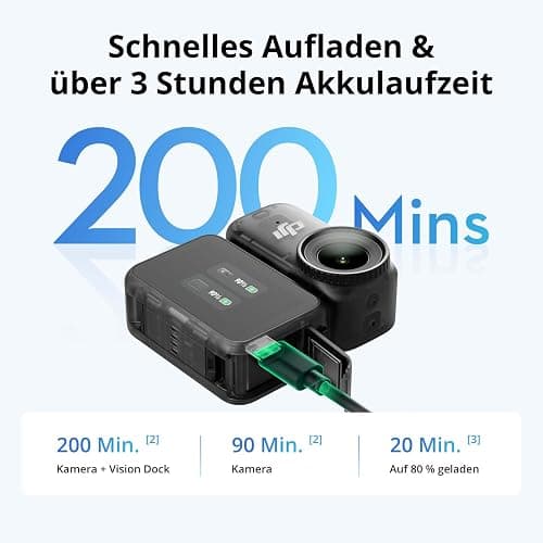 DJI Osmo Nano Standard Combo (128GB) - 4K/60fps kleine Vlogging-Kamera mit 1/1,3″ Sensor, 143° Weitwinkel-Video, 200 min Aufnahmezeit, schneller Datentransfer, POV-Kamera 4K für Sport, Vlog thumbnail 6