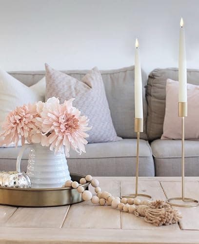 LampLust Flameless Taper Candles, Realistic 3D Flame with Wick, 9 Inch, 4 Pack, Ivory Wax, Flickering Flameless Candle LED, Remote & Timer Included, Home Decor, Winter Decorations for Home thumbnail 9
