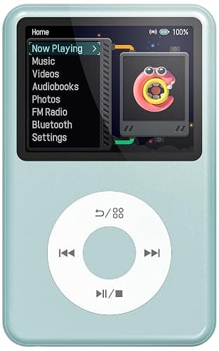Mp3 Player with Bluetooth Innioasis Y1 Video Digital Music Player HiFi Mini Portable Kids Audiobook Mp3 2025 Nice Gift Choice Theme Upgrade Off-Green - Image 1