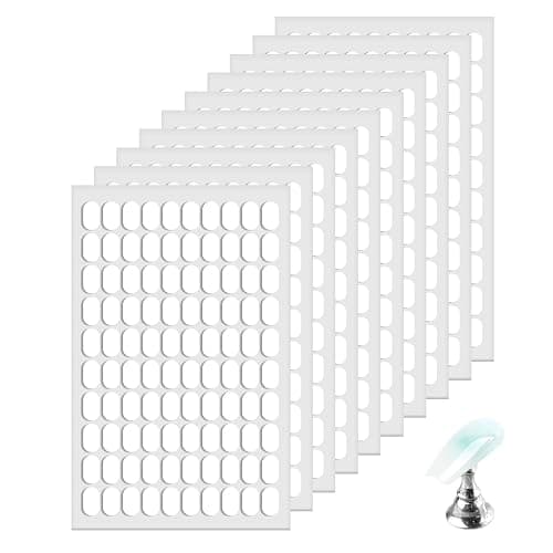 1000 PCS Double Sided Tape for Nail Display, Nail Stand Sticky Tabs - Image 1