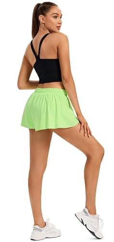 Flowy Running Shorts for Women Workout Athletic Gym Yoga Butterfly Skirt with Pockets Spandex Cute Clothes Summer thumbnail 5