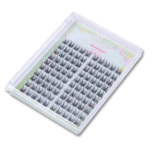 Ninetynine Dreams 100PCs Velvet Lashes Manhua Anime DIY Wispy Lash Clusters 9-13mm C+ Curl Beginner Friendly Lightweight & Reusable Individual Waterproof Spiky Eyelashes Thin Comfortable Band thumbnail 5