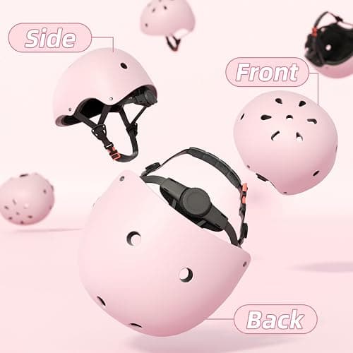 67i Kids Bike Helmet Toddler Helmets for Ages 3-8 Years Old Girls Boys Kid Adjustable Skateboard Bicycle Helmets Multi-Sport Ventilation Skateboarding Cycling Scooter Roller Skate Helmet thumbnail 4