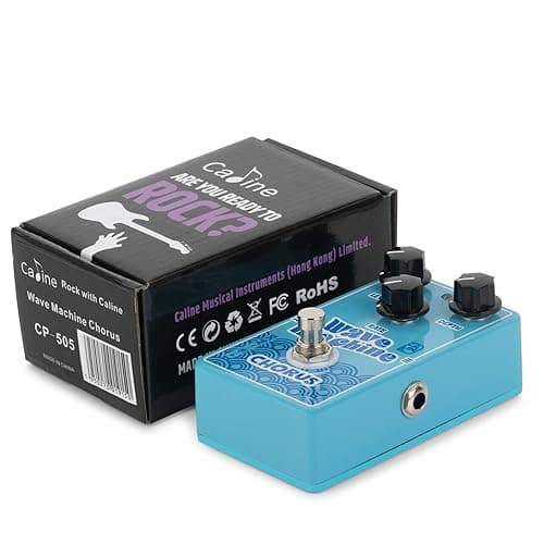 Caline CP-505 Wave Machine Chorus Guitar Effect Pedal True Bypass Aluminum Alloy Casing Blue thumbnail 7