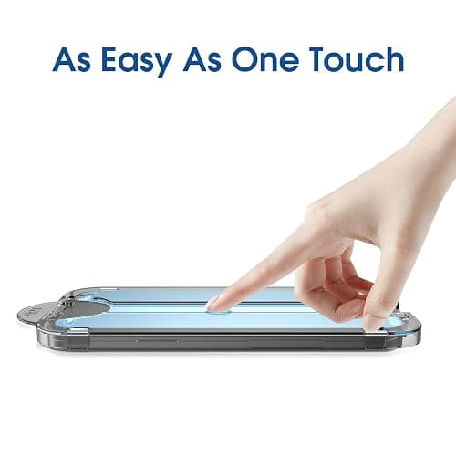 amFilm OneTouch for iPhone 16 Plus Screen Protector 6.7'' Tempered Glass | Auto-Alignment, 30s Install, Bubble Free, Scratch & Drop Protection, HD Clear, Camera Lens Protector, 2+2 Pack (16-6.7'') thumbnail 7