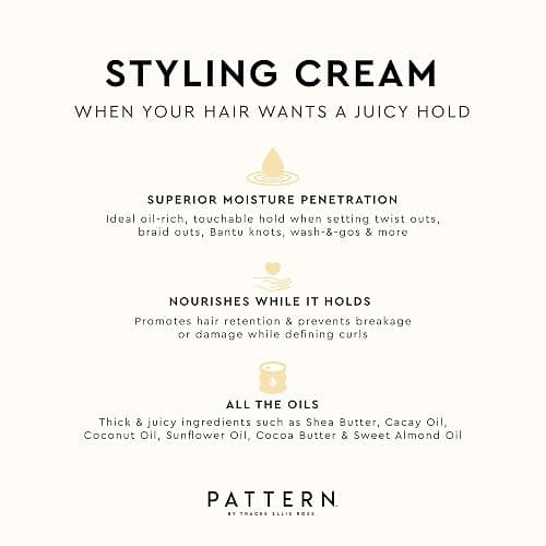 PATTERN Beauty by Tracee Ellis Ross Styling Cream 15 fl oz - Hold & Definition for Curly Hair 3b-4c thumbnail 7