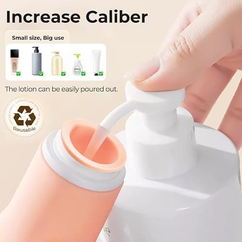Tonater 17 Pack Travel Bottles for Toiletries, TSA Approved Leak Proof Silicone Travel Containers for Toiletries with Label-Dopamine Color thumbnail 3