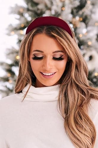 TERSE Black Velvet Headband for Women Non Slip Thick Head Band 1.3 Inches Wide Headband for Women’s Hair Fashion Hair Accessories Velvet Women Headbands thumbnail 7