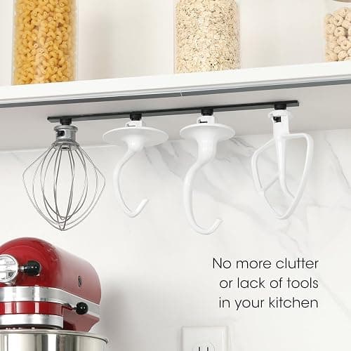 Aieve Metal Stand Mixer Attachment Holder Compatible with Kitchenaid Mixer Accessories, for Storage Organize Your Kitchen Aid attachments thumbnail 7