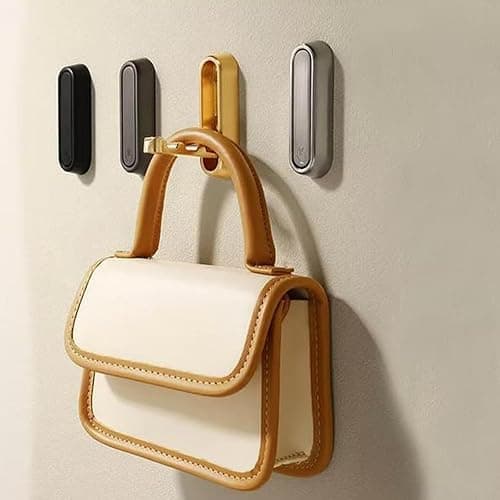 Foldable Coat Hooks, Invisible Folding Retractable Wall Hooks, Single Retractable Hook, Foldable Wall Hooks for Hanging Coats, Scarves, Hats, Bathrobes, Keys, Bags (Silver) thumbnail 7