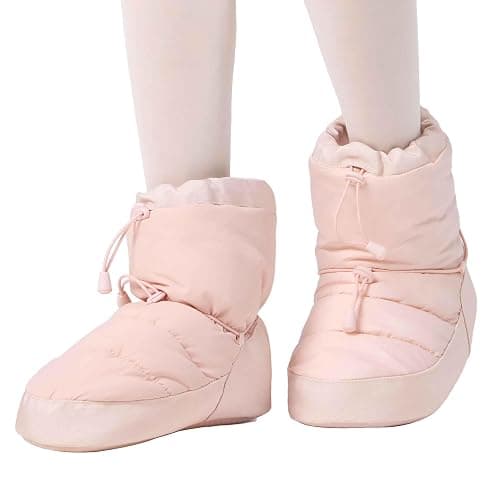 Daydance Ballet Warm up Booties Dance Slippers for Big Kid, Women - Image 1