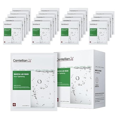 CENTELLIAN 24 Madeca Mask (Pore Tightening, 20pc) - Face Mask Sheet for Pore Minimizing, Sebum Control with Centella Asiatica, TECA, Niacinamide. Korean Skin Care for Men Women by Dongkook - Image 1