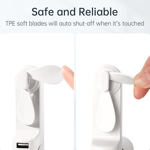 JISULIFE Portable Handheld Fan, Mini 3 In 1 with Rechargeable Battery, Personal Pocket Fan for Travel, Outdoor, USB Power Bank, Flashlight, Essential Ideal Gifts for Summer/Concert/Vacation - White thumbnail 3