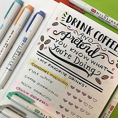 Zebra Pen Mildliner Double-Ended Highlighter Set, Broad and Fine Point Tips, Ideal for Bible Highlighting, No Bleed, 30 Pastel and Neutral ink Colors, Pack of 30 thumbnail 6