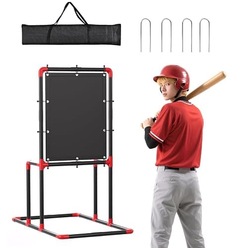 Baseball Strike Zone Target for Plastic Balls Compatible with Wiffle Ball and Blitzball Pitching Training Strike Zone Target Set Up and Assemble Easily thumbnail 8