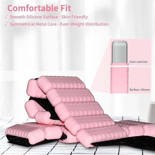 TOPESCT Verstellbare Handgelenkgewichte – 2er-Set (je 0,5 kg) | Tragbares Handgelenk- und Knöchelgewichte für Yoga, Tanz, Barre, Pilates, Cardio, Aerobic, Walking thumbnail 3